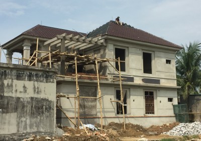 Công trình nhà ở 2 tầng mái nhật gia đình anh Thắng phường Quảng Tâm,thành phố Thanh Hoá 